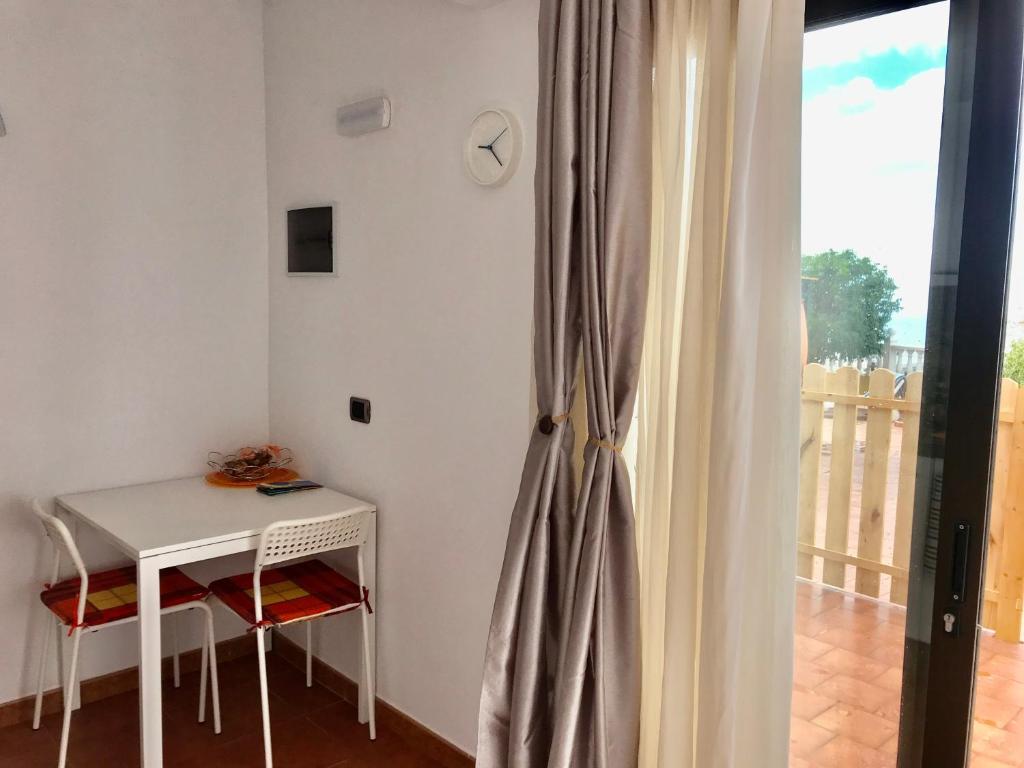 A balcony or terrace at casaenos