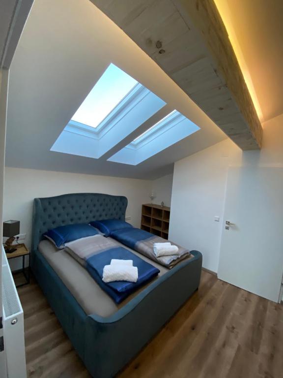 Postel nebo postele na pokoji v ubytování Living8-Appartements