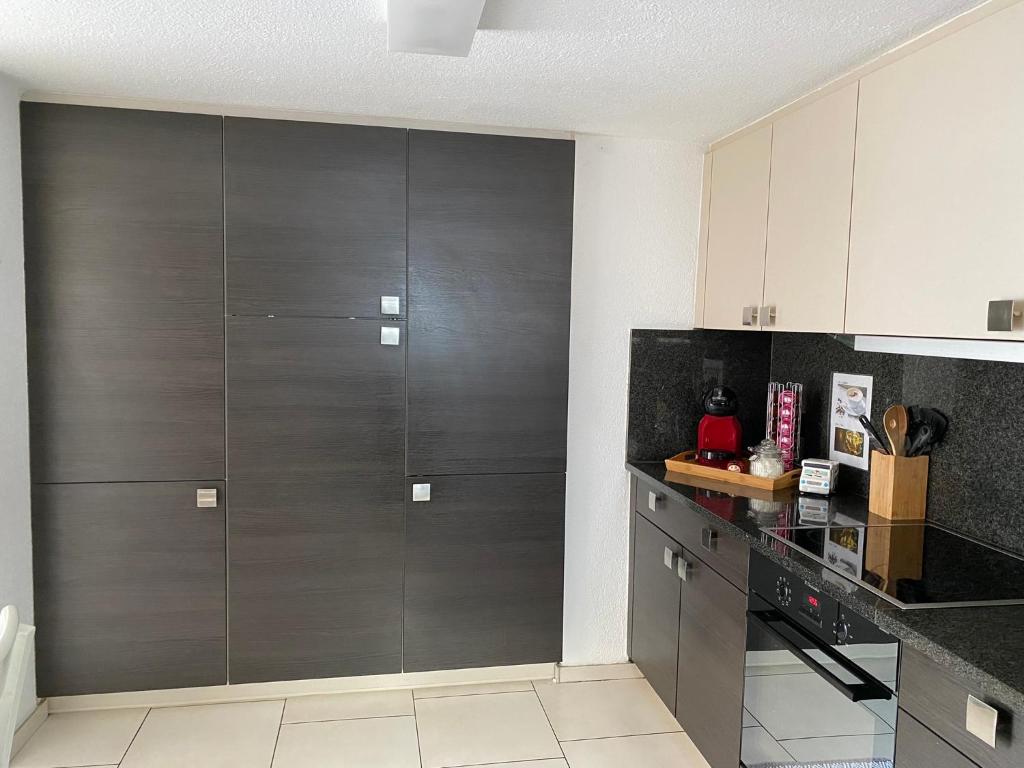 Kuchyň nebo kuchyňský kout v ubytování Haus Wiggis