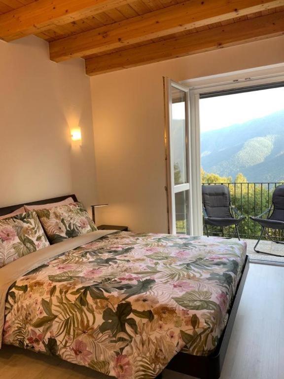Posteľ alebo postele v izbe v ubytovaní Casa Vista Monte Rosa