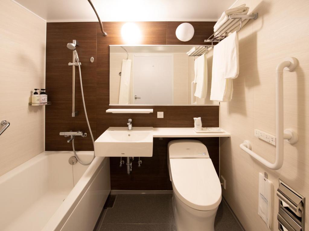 Koupelna v ubytování Hotel Iidaya