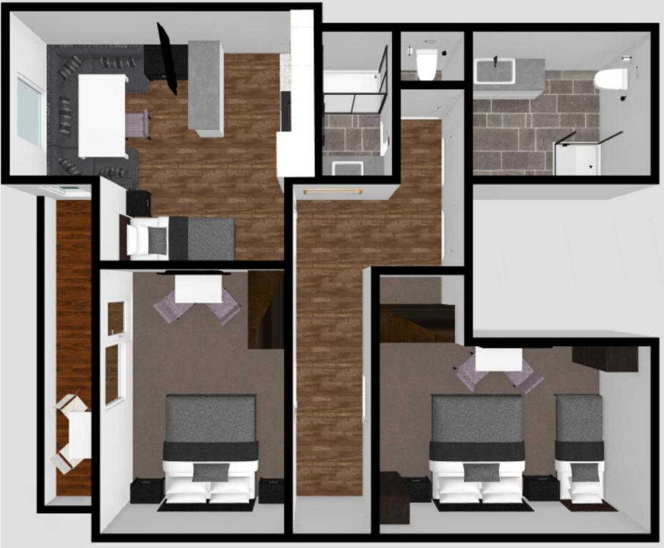 Půdorys ubytování Marlis Apartments