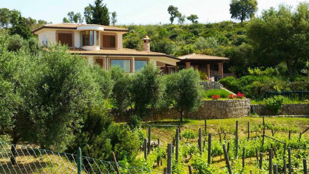 dom na wzgórzu z ogrodem w obiekcie Uva & Stelle Maison in collina di Sperlonga w mieście Itri