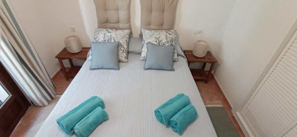 Postel nebo postele na pokoji v ubytování Apartamento Neptuno, comodo, mediterraneo, centro historico, reformado recientemente y cercano a la playa