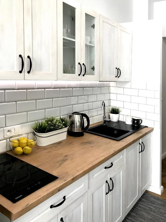 Kuchyňa alebo kuchynka v ubytovaní Apartament Litevski Deluxe