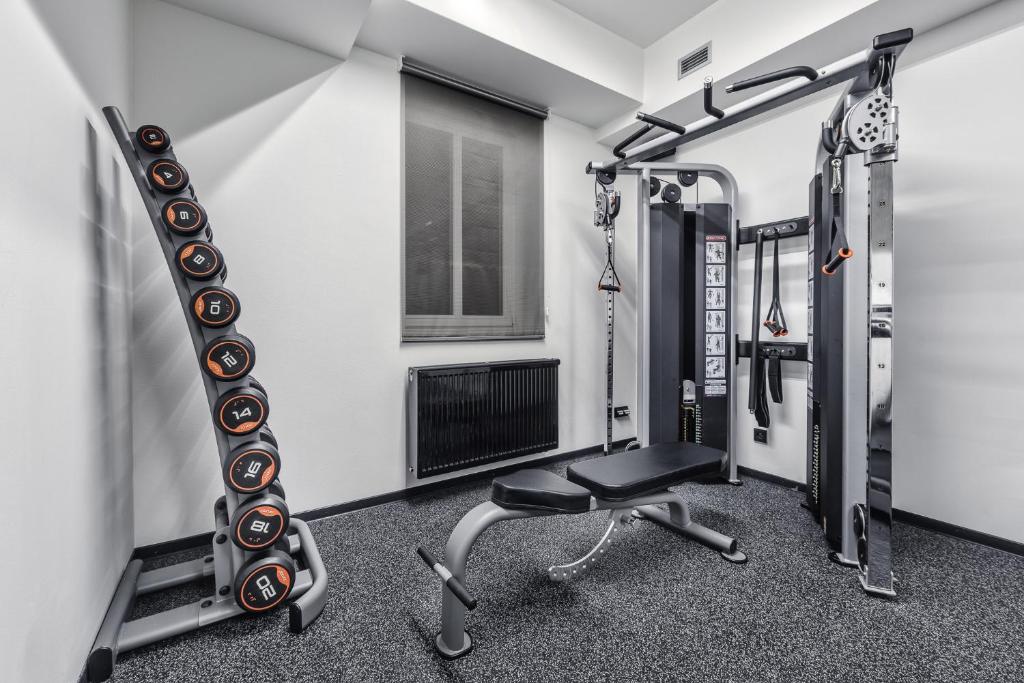 Gimnasio o instalaciones de fitness de Theresian Hotel