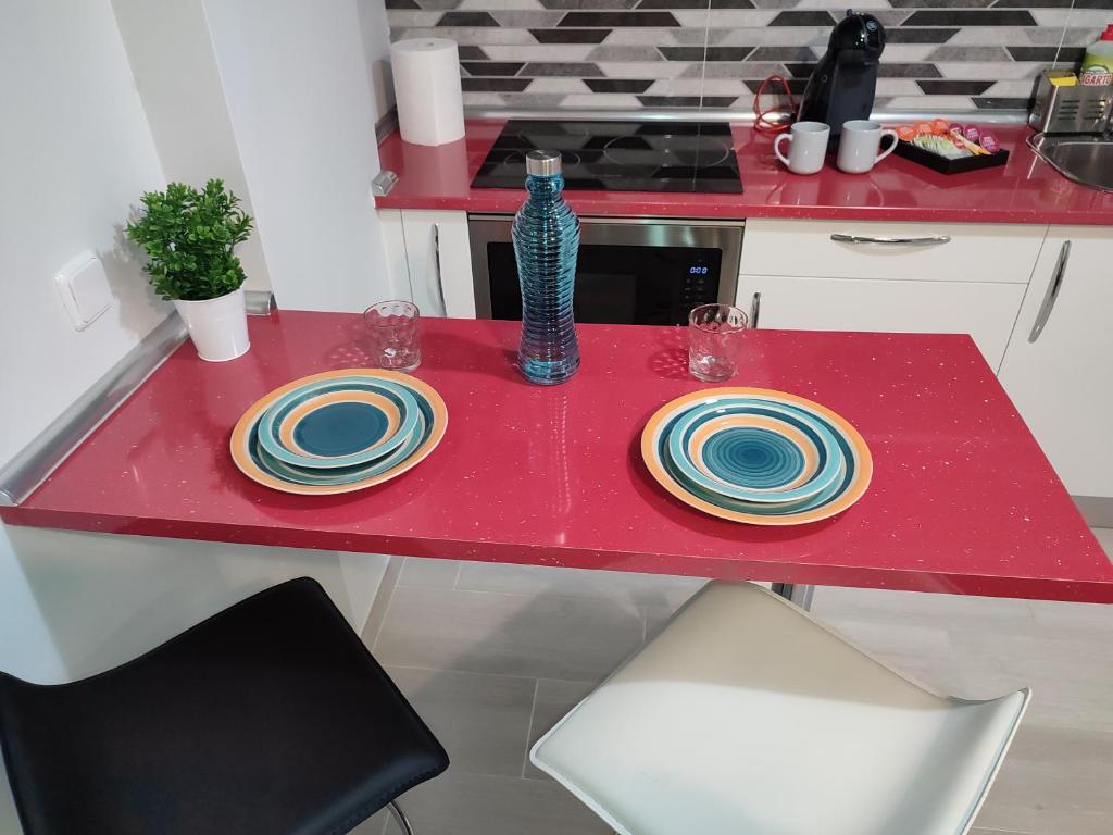 Kuchyň nebo kuchyňský kout v ubytování Apartamento Madrid Norte