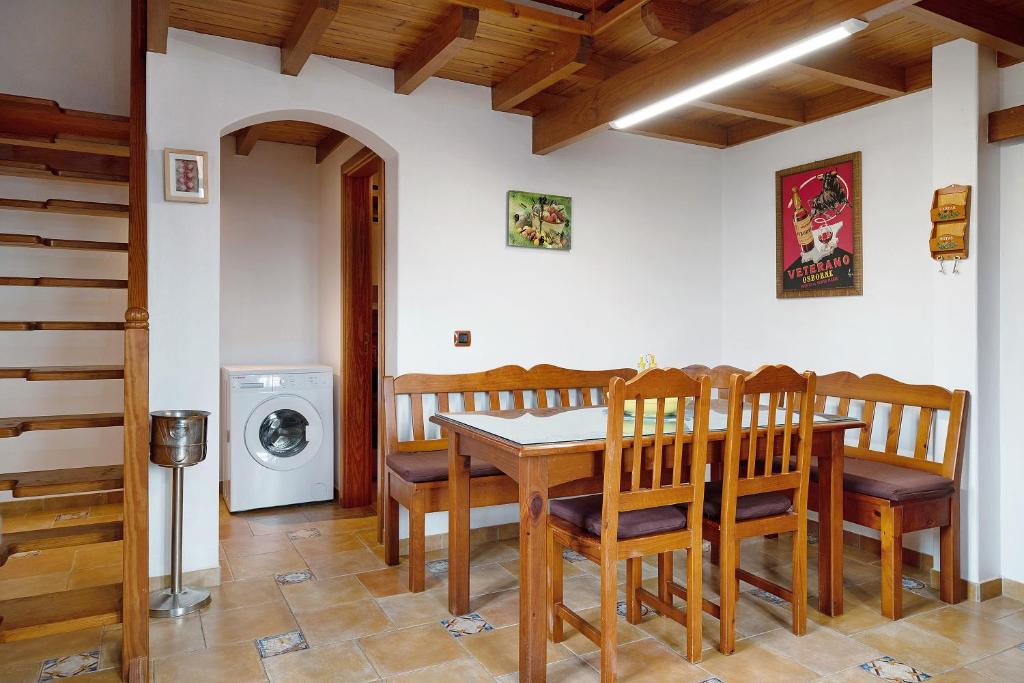 A seating area at La Escuelita
