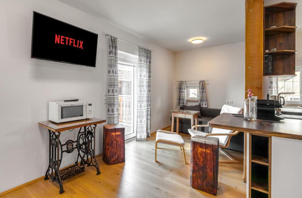 Kuchyň nebo kuchyňský kout v ubytování Apartment Lannach