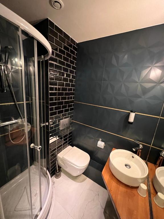 Koupelna v ubytování Hôtel Tilde
