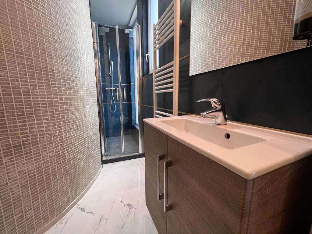 Koupelna v ubytování Hôtel Tilde