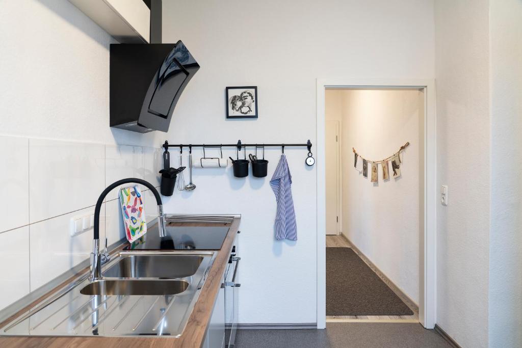 Kuchyň nebo kuchyňský kout v ubytování Harzquartier