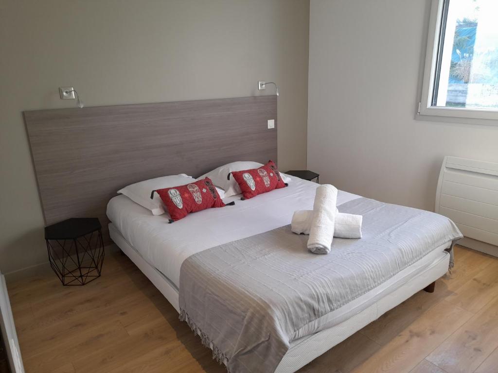 Postel nebo postele na pokoji v ubytování Appartement Thiou