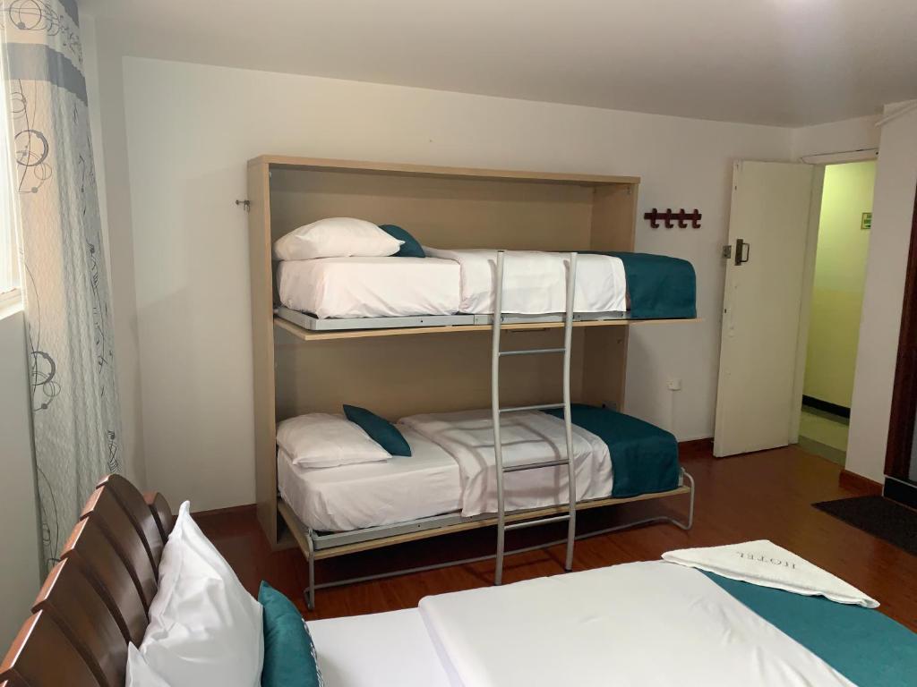Postel nebo postele na pokoji v ubytování Hotel Lourdes la 62