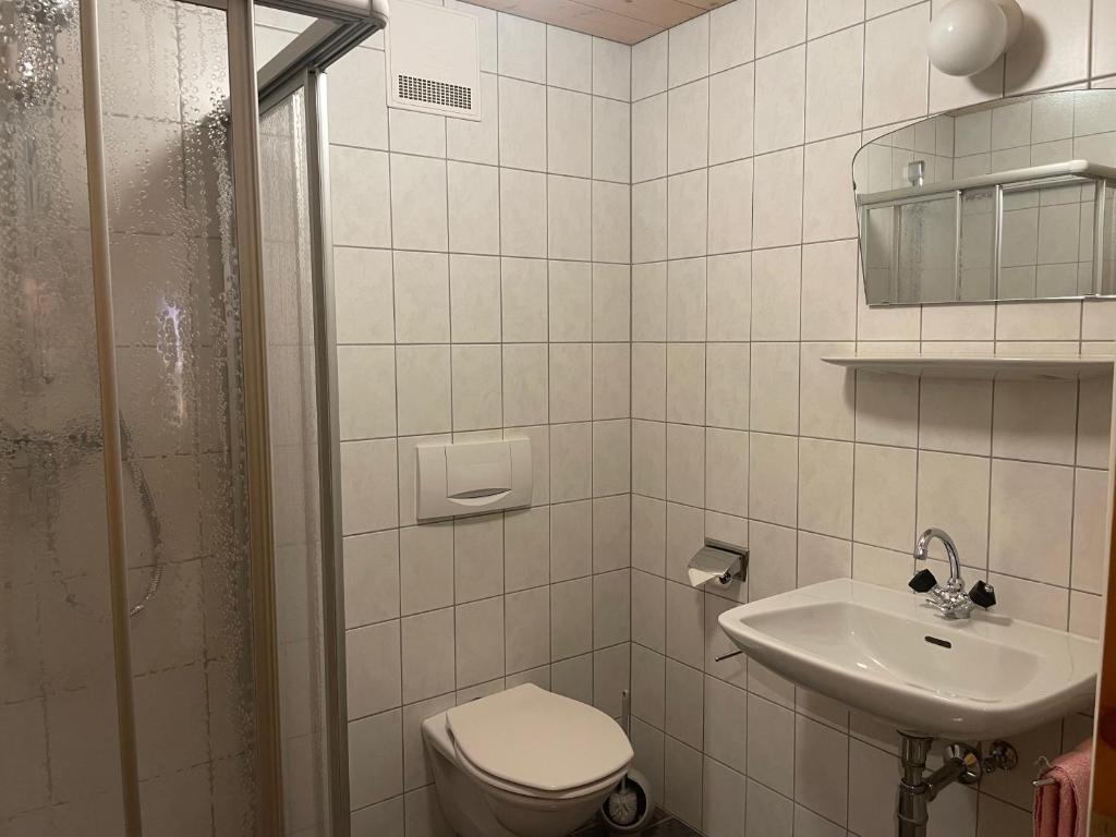Koupelna v ubytování Ferienwohnungen Haus Bergflora
