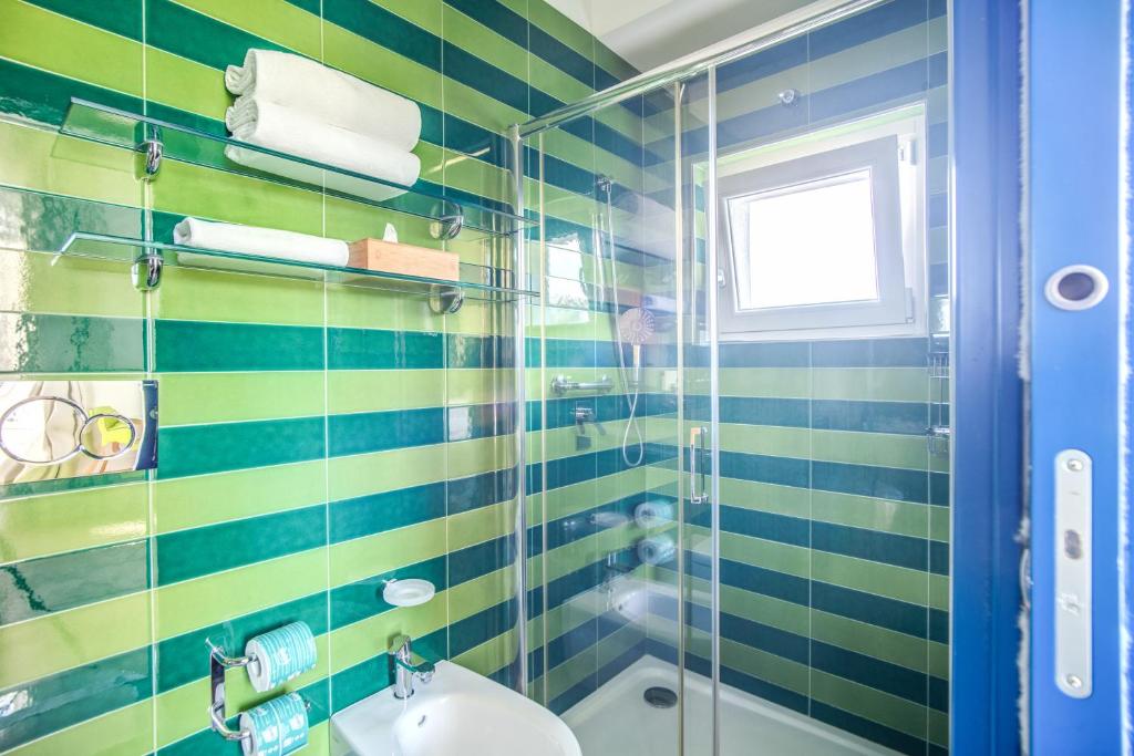 Koupelna v ubytování Relais Palazzo del Barone