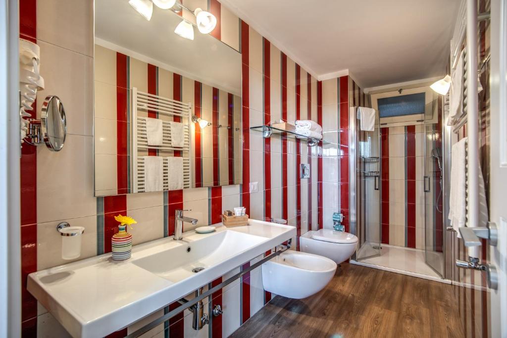 Koupelna v ubytování Relais Palazzo del Barone