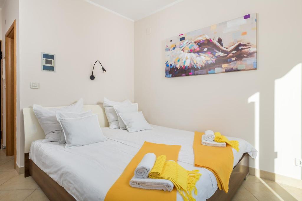 Posteľ alebo postele v izbe v ubytovaní Kvarner Bay View Apartments