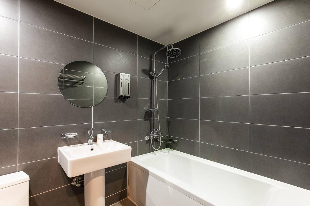 Koupelna v ubytování Suwon Dono1796 Hotel