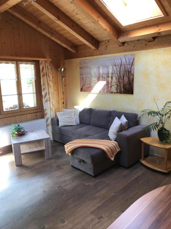 Zona d'estar a Ferienwohnung Stalden