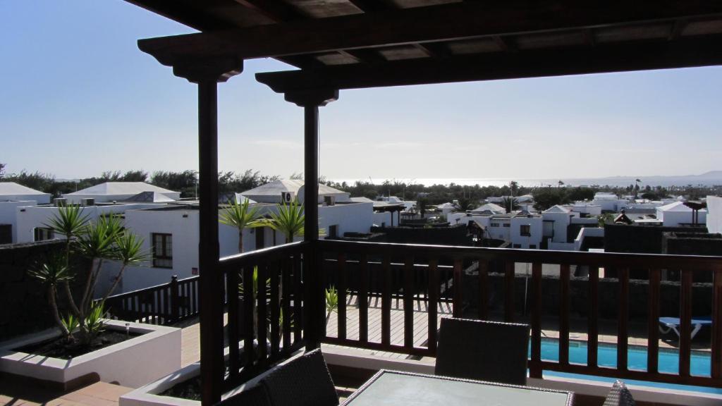Balkón nebo terasa v ubytování Playa Blanca Vista Lobos Villa with sea view