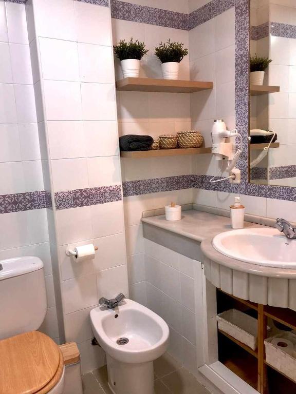 A bathroom at Apartamento Callao