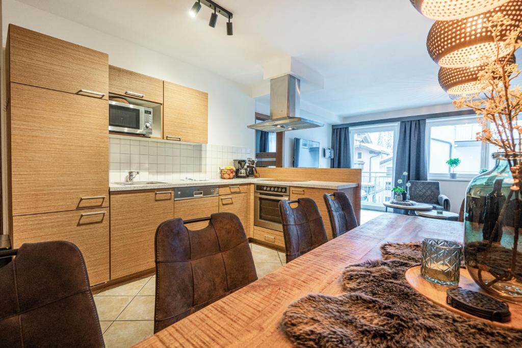 Kuchyň nebo kuchyňský kout v ubytování Haus Obauer by AlpenTravel