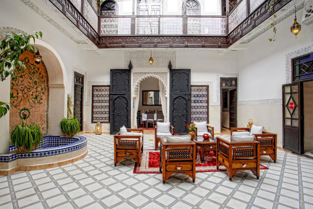 Posezení v ubytování Riad Al Jana