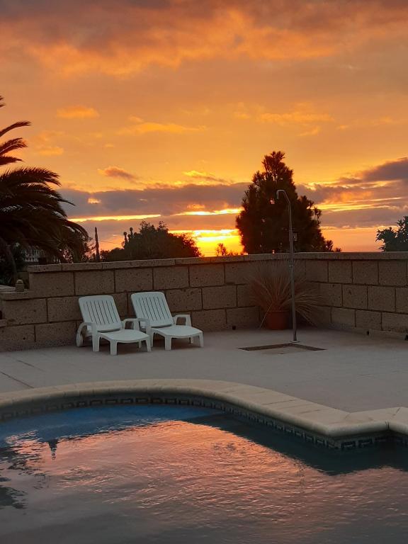 The sunrise or sunset as seen from Az apartmant or nearby