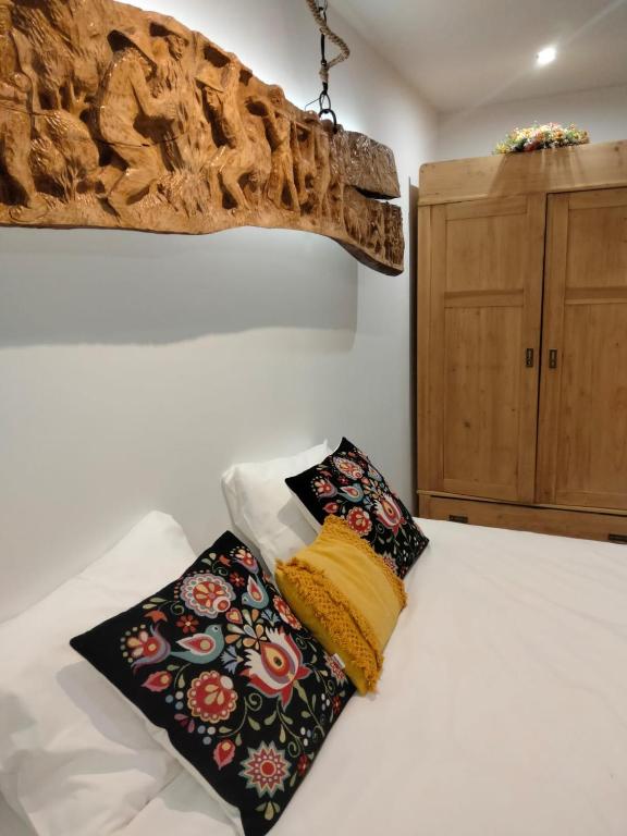 Posteľ alebo postele v izbe v ubytovaní Anielki Apartament