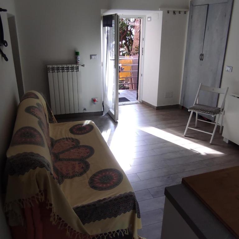 Posteľ alebo postele v izbe v ubytovaní bilocale con il mare dentro