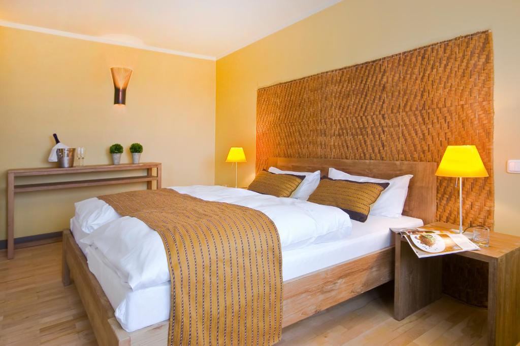 Postel nebo postele na pokoji v ubytování Hotel Viva Sky