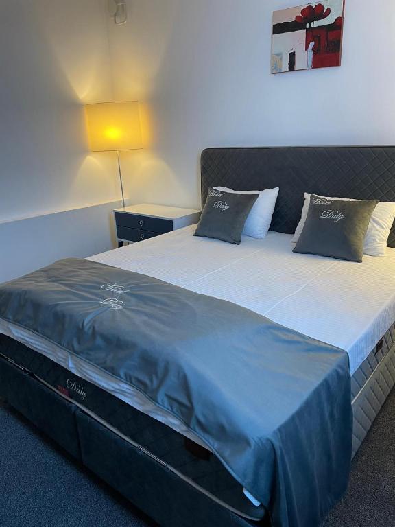 Postel nebo postele na pokoji v ubytování Hotel Daly