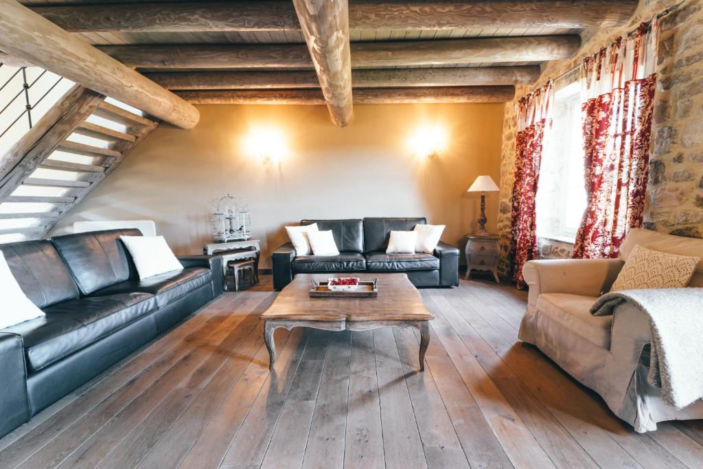 Posezení v ubytování Gîte de Beauregard - Les Fermes Ardéchoises