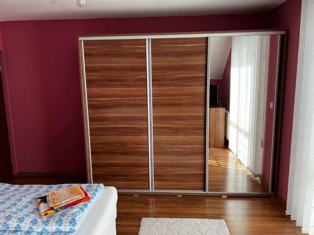 Postel nebo postele na pokoji v ubytování Privát Daniela Štrba