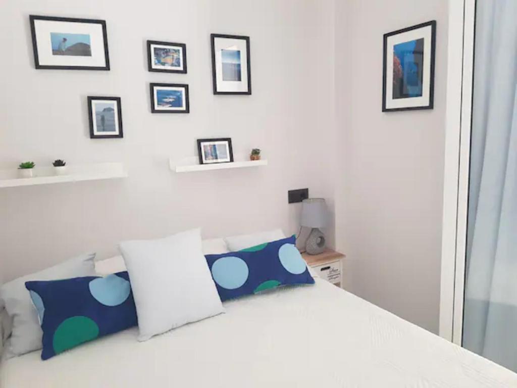 Postel nebo postele na pokoji v ubytování Casa el Jardin de Indalo - Mojacar Playa