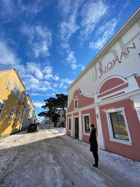 Budova, kde se aparthotel nachází