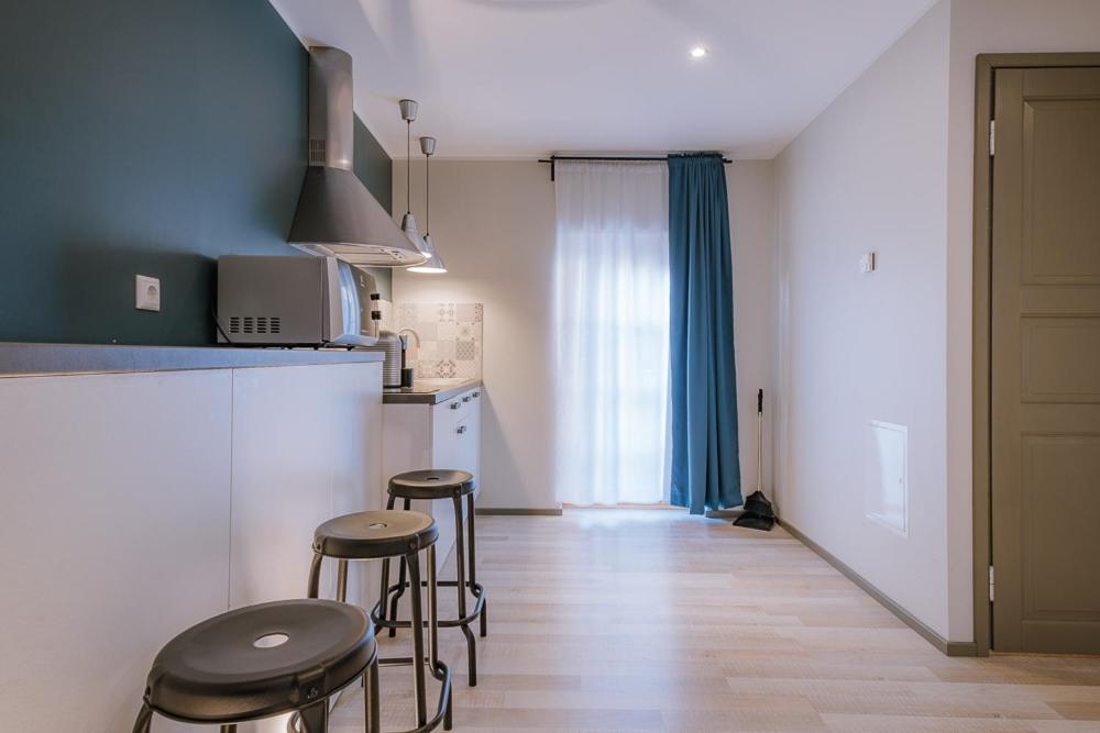 Kuchyň nebo kuchyňský kout v ubytování Johan Suites & Spa