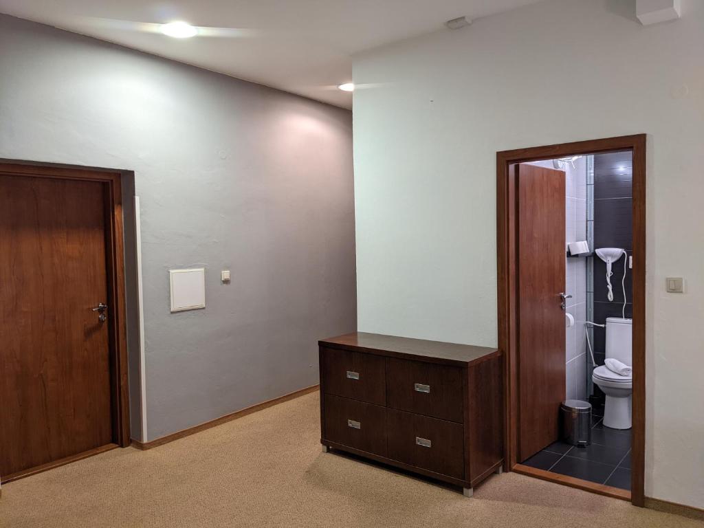 Koupelna v ubytování Garni Hotel Cosmopolitan