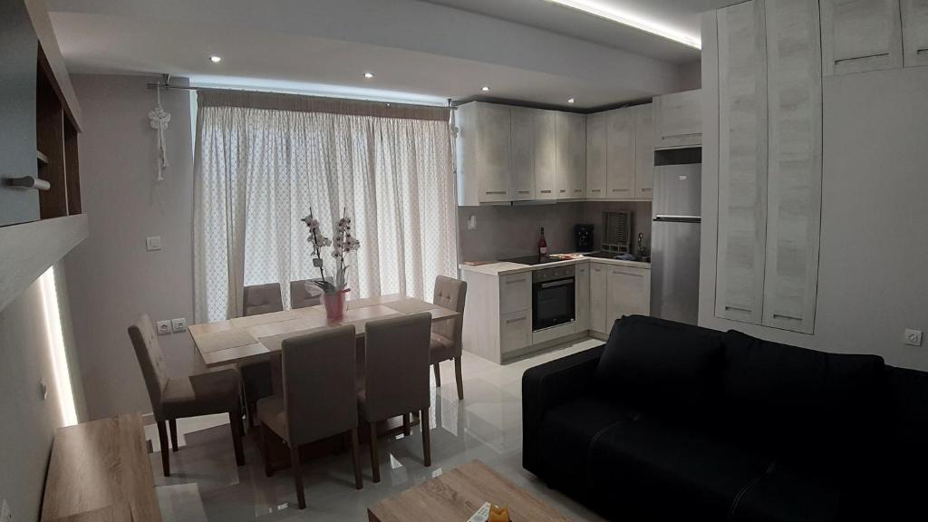 Kuchyňa alebo kuchynka v ubytovaní zakynthos town modern roof apartment