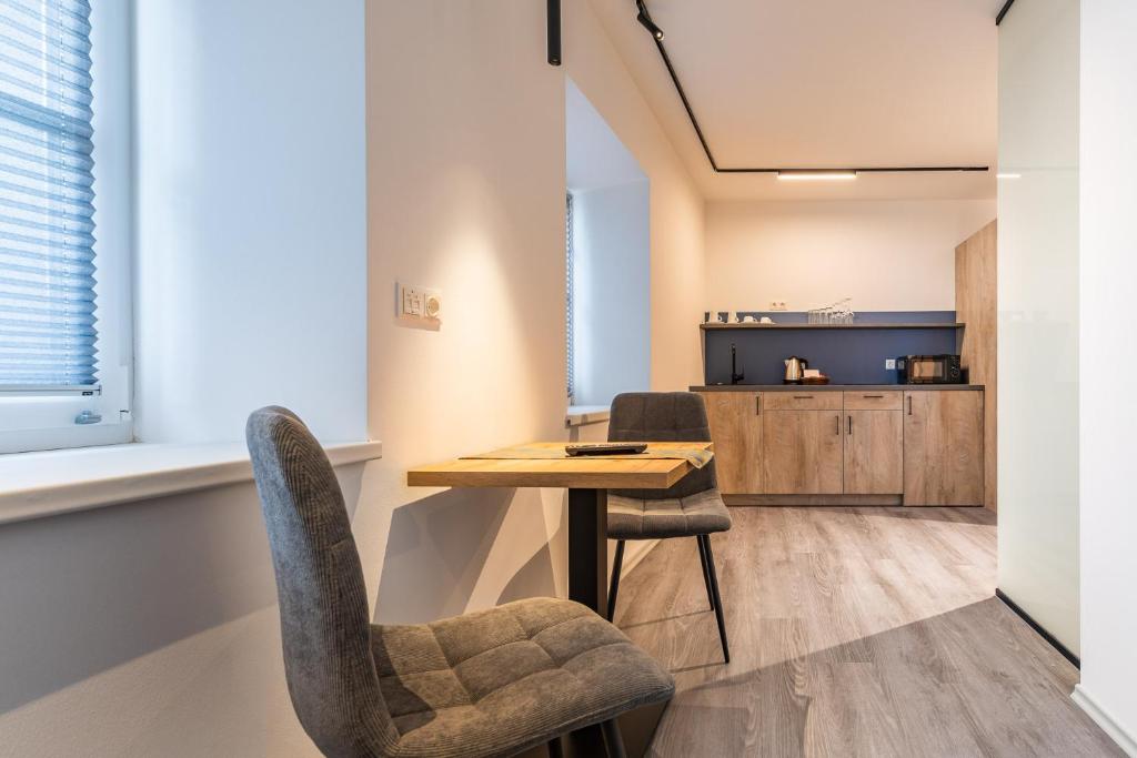 Kuchyň nebo kuchyňský kout v ubytování Lichti´s Rooms & Appartements