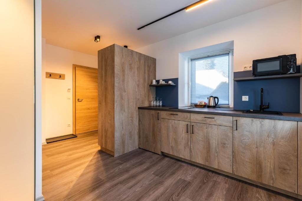 Kuchyň nebo kuchyňský kout v ubytování Lichti´s Rooms & Appartements
