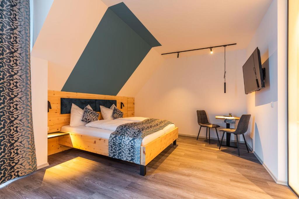 Postel nebo postele na pokoji v ubytování Lichti´s Rooms & Appartements