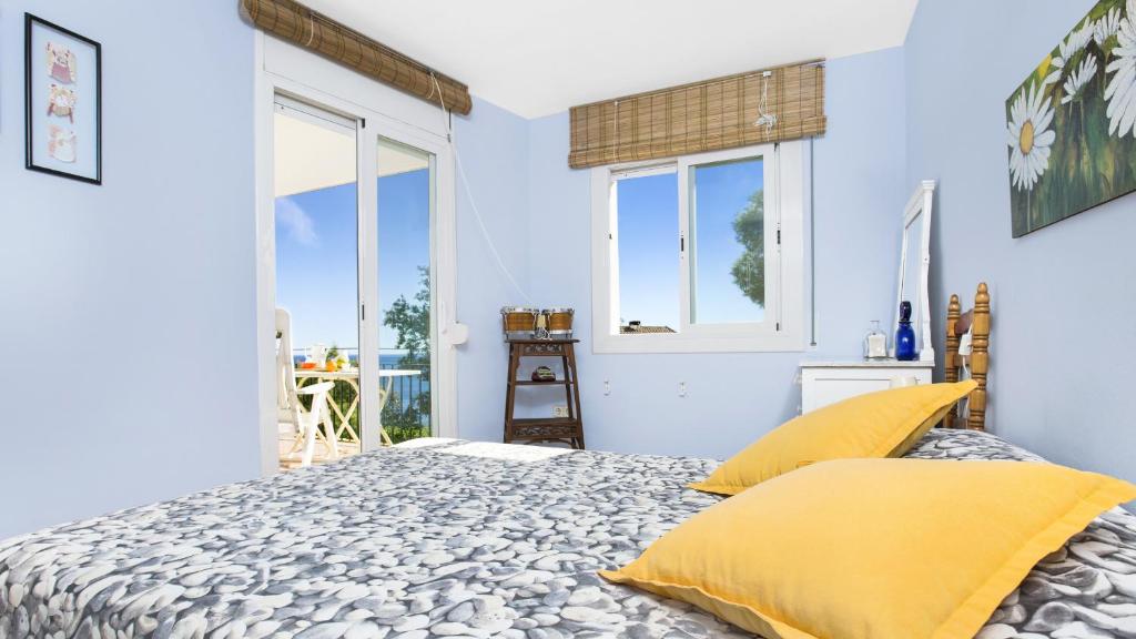 Postel nebo postele na pokoji v ubytování Roc 1D - Calella de Palafrugell