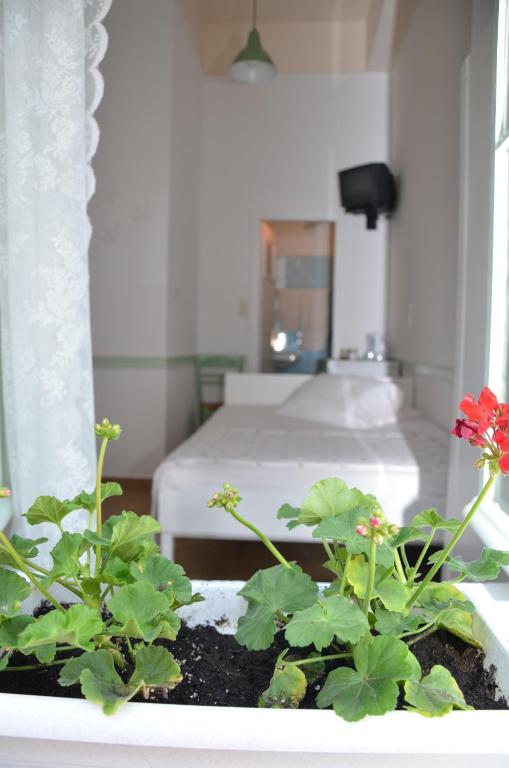 Koupelna v ubytování Aegli Rooms