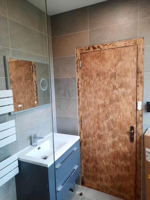 Koupelna v ubytování Auberge du Raddon