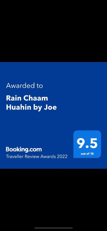 Certifikát, hodnocení, plakát nebo jiný dokument vystavený v ubytování Rain Chaam Huahin by Joe