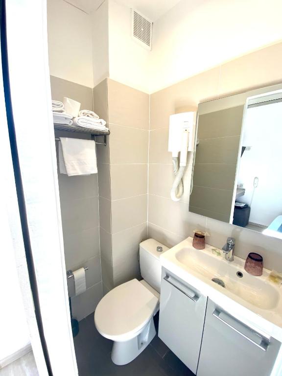Koupelna v ubytování Hotel Belvedere