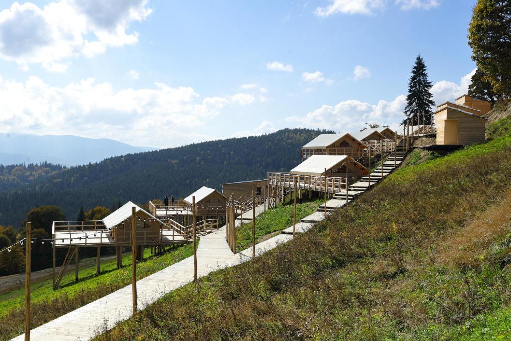 Příroda nedaleko luxury tent