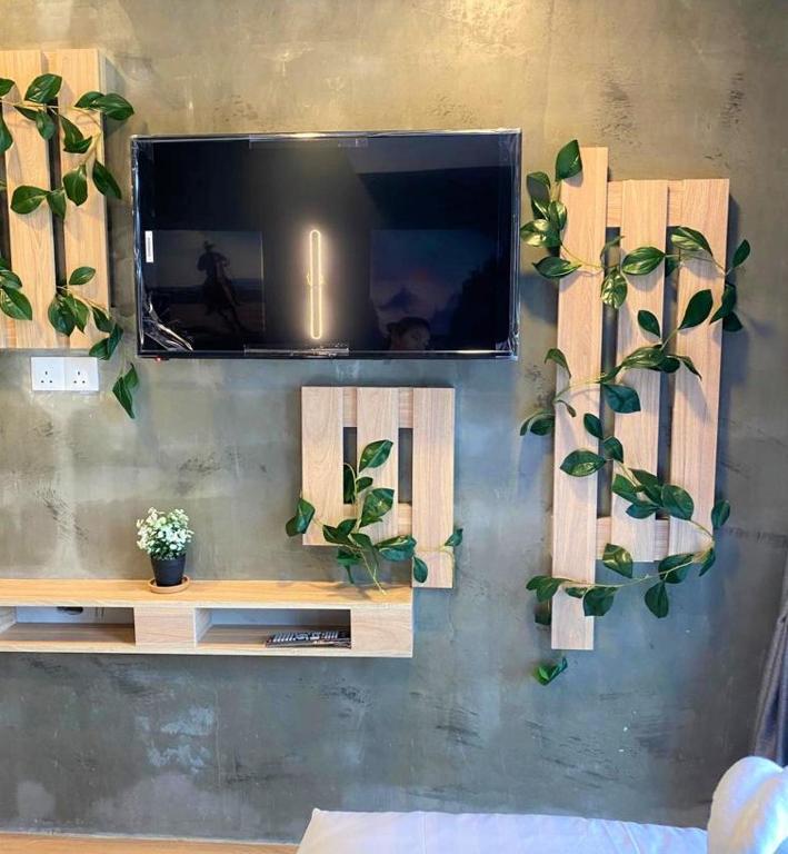 TV a/nebo společenská místnost v ubytování Zone Hotel Ipoh